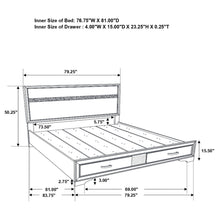 Load image into Gallery viewer, Miranda Panel Platform Storage Bed
