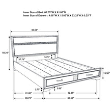 Load image into Gallery viewer, Miranda Panel Platform Storage Bed
