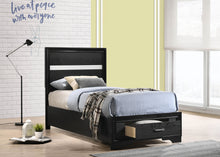 Load image into Gallery viewer, Miranda Panel Platform Storage Bed
