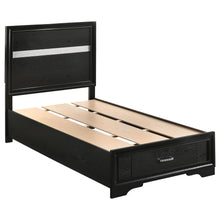 Load image into Gallery viewer, Miranda Twin Storage Bed Black image
