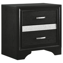 Load image into Gallery viewer, Miranda 2-drawer Nightstand Tray Black image
