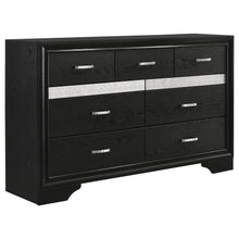 Load image into Gallery viewer, Miranda 7-drawer Dresser Black and Rhinestone
