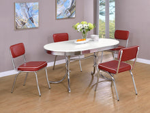 Load image into Gallery viewer, Retro 5-piece Oval Dining Set
