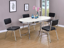 Load image into Gallery viewer, Retro 5-piece Oval Dining Set image
