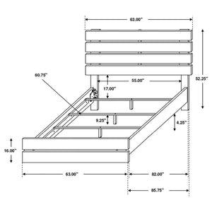 Brantford Wood Storage Panel Bed