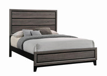 Load image into Gallery viewer, Watson Eastern King Bed Grey Oak and Black image
