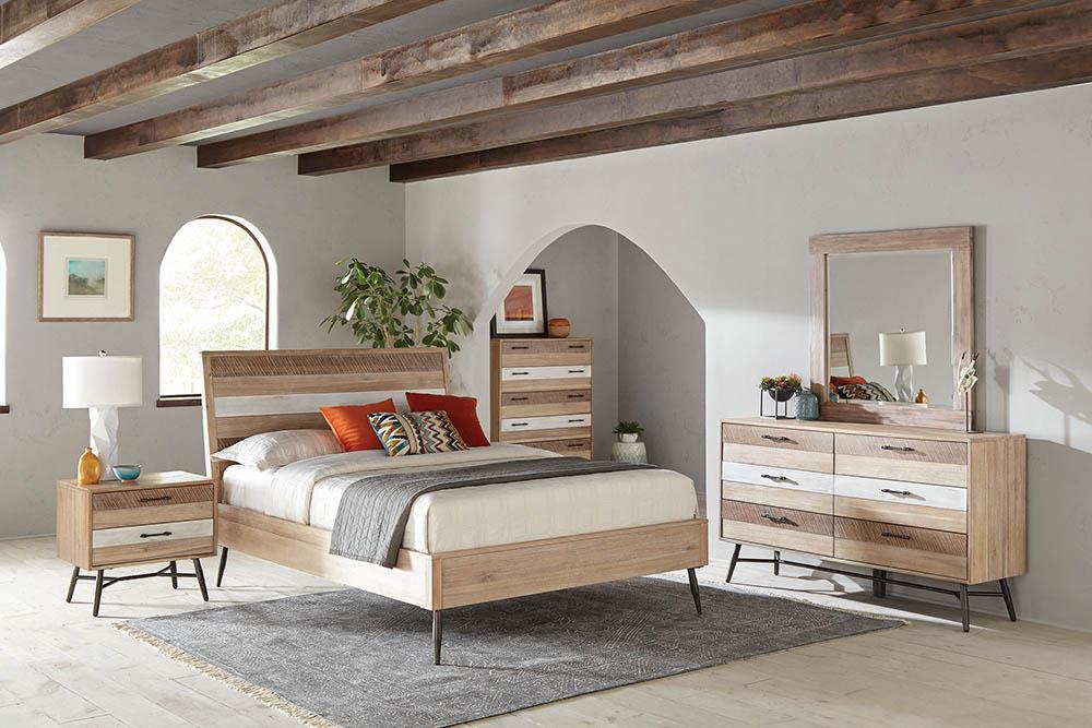 Marlow 5-piece Queen Bedroom Set Rough Sawn Multi image