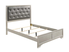 Load image into Gallery viewer, Salford Queen Panel Bed Metallic Sterling and Charcoal Grey image
