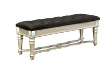 Load image into Gallery viewer, Heidi Upholstered Bench Metallic Platinum image
