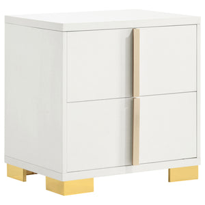 Marceline Bedroom Sets White & Black 4 & 5 Piece