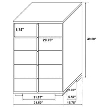 Load image into Gallery viewer, Marceline Bedroom Sets White &amp; Black 4 &amp; 5 Piece
