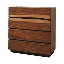 Load image into Gallery viewer, Winslow 4-drawer Chest Smokey Walnut and Coffee Bean image
