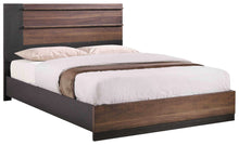 Load image into Gallery viewer, Azalia Rectangular Bed Black and Walnut image
