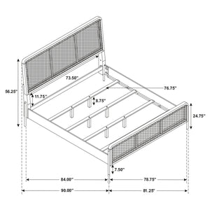 Arini Upholstered Panel Bed