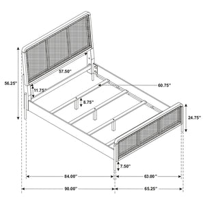 Arini Upholstered Panel Bed
