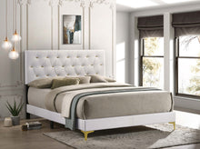 Load image into Gallery viewer, Kendall Tufted Upholstered Panel Bed White
