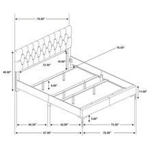 Load image into Gallery viewer, Kendall Panel Bed Black
