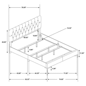 Kendall Upholstered Panel Bed