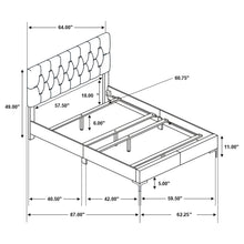 Load image into Gallery viewer, Kendall Panel Bed Black
