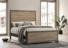 Load image into Gallery viewer, Baker Panel Bed Brown and Light Taupe
