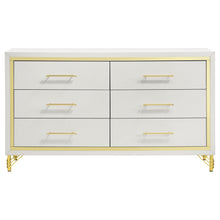Load image into Gallery viewer, Lucia 4 &amp; 5 Piece Bedroom Set King &amp; Queen Beige &amp; Grey
