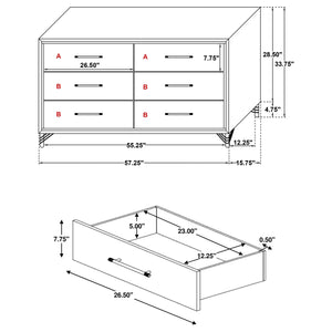 Lucia 5 Pc Bedroom Set