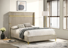 Load image into Gallery viewer, Lucia Eastern King &amp; Queen Bed Beige &amp; Grey
