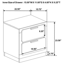 Load image into Gallery viewer, Caraway 4 Pc &amp; Pc E.King, Cal.King, &amp; Queen Bedroom Set Black &amp; White

