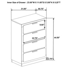 Load image into Gallery viewer, Caraway 4 Pc &amp; Pc E.King, Cal.King, &amp; Queen Bedroom Set Black &amp; White
