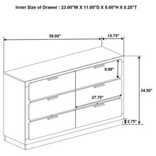 Load image into Gallery viewer, Caraway 4 Pc &amp; Pc E.King, Cal.King, &amp; Queen Bedroom Set Black &amp; White
