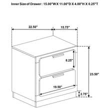 Load image into Gallery viewer, Caraway 4 Pc &amp; Pc E.King, Cal.King, &amp; Queen Bedroom Set Black &amp; White
