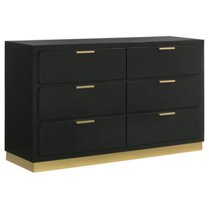 Caraway 4 Pc & Pc E.King, Cal.King, & Queen Bedroom Set Black & White