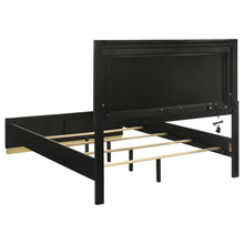 Load image into Gallery viewer, Caraway California King, E.King, &amp; Queen Bed Black &amp; White
