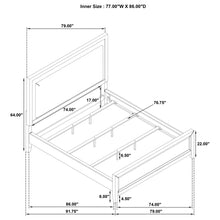 Load image into Gallery viewer, Marielle California King, E.King, &amp; Queen Bed
