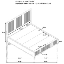 Load image into Gallery viewer, Terrace California King, E.King, &amp; Queen Bed
