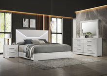 Load image into Gallery viewer, Ives 4 &amp; 5 Piece Bedroom Set E.king &amp; Queen White &amp; Grey
