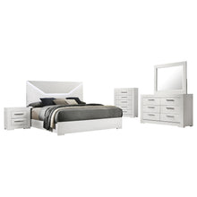 Load image into Gallery viewer, Ives 4 &amp; 5 Piece Bedroom Set E.king &amp; Queen White &amp; Grey
