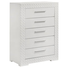 Load image into Gallery viewer, Ives 4 &amp; 5 Piece Bedroom Set E.king &amp; Queen White &amp; Grey
