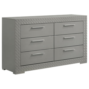 Ives 4 & 5 Piece Bedroom Set E.king & Queen White & Grey
