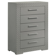 Load image into Gallery viewer, Ives 4 &amp; 5 Piece Bedroom Set E.king &amp; Queen White &amp; Grey
