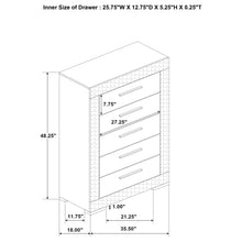 Load image into Gallery viewer, Ives 4 &amp; 5 Piece Bedroom Set E.king &amp; Queen White &amp; Grey
