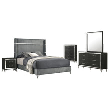 Load image into Gallery viewer, Lucia 4 &amp; 5 Piece Bedroom Set King &amp; Queen Beige &amp; Grey
