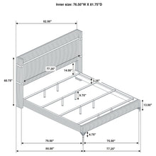 Load image into Gallery viewer, Lucia Eastern King &amp; Queen Bed Beige &amp; Grey
