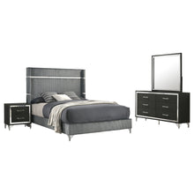 Load image into Gallery viewer, Lucia 4 &amp; 5 Piece Bedroom Set King &amp; Queen Beige &amp; Grey

