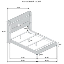 Load image into Gallery viewer, Lucia Eastern King &amp; Queen Bed Beige &amp; Grey
