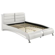 Load image into Gallery viewer, Jeremaine California King, E.King, &amp; Queen Upholstered Bed White
