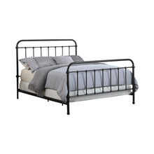 Load image into Gallery viewer, Livingston Eastern King Panel Metal Bed Dark Bronze image
