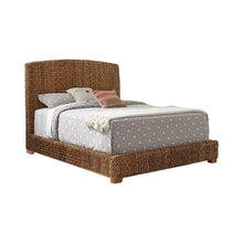 Load image into Gallery viewer, Laughton Hand-Woven Banana Leaf California King, E.King, &amp; Queen Bed Amber
