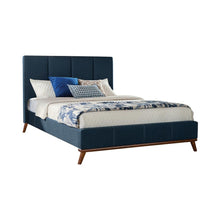 Load image into Gallery viewer, Charity Eastern King Upholstered Bed Blue image
