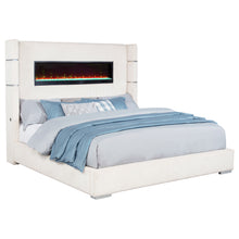 Load image into Gallery viewer, Tisdall Wingback Bed with Flame Visualizer
